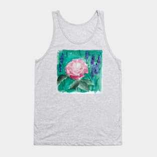 watercolor rose Tank Top